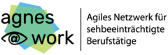 Logo: agnes@work. Agiles Netzwerk für sehbeeinträchtigte Berufstätige