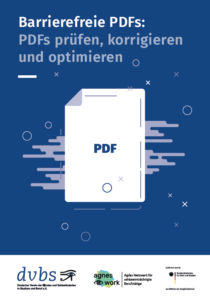 Titelseite der Handreichung Barrierefreie PDFs